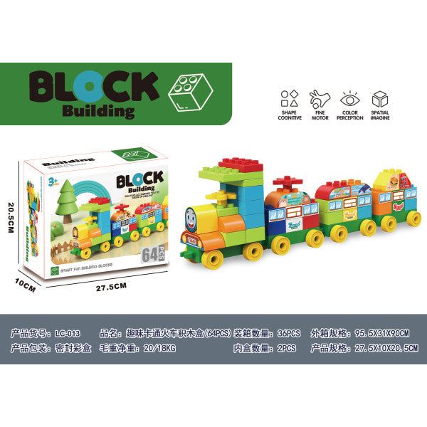 008964 Constructor Tren 64pcs