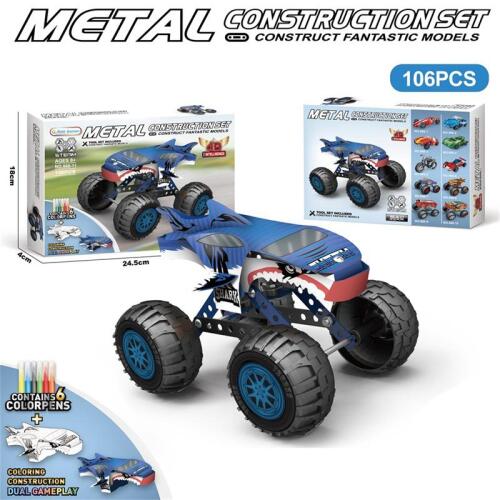 PUZZLE DIY DIN METAL MASINA RECHIN 106 PIESE, J868-11