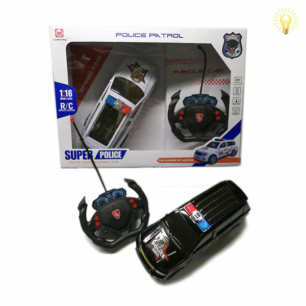 008931 Masina Politia 1:16 cu R/C cu lumina