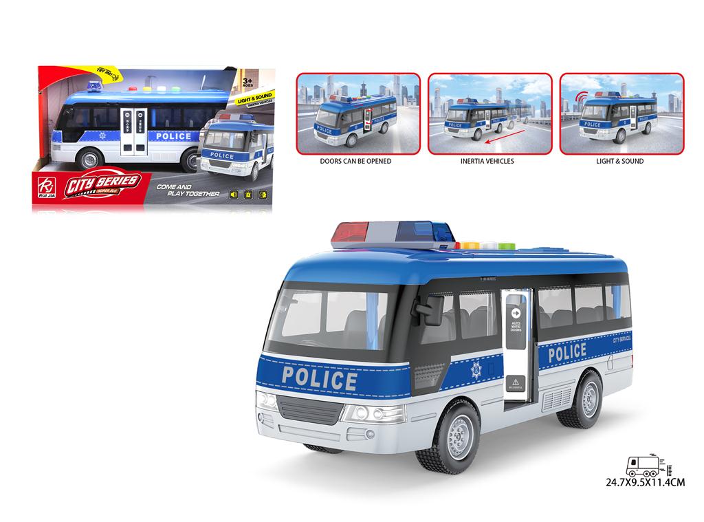 Autobuz de poliție cu lumini și inerție, RJ5512A