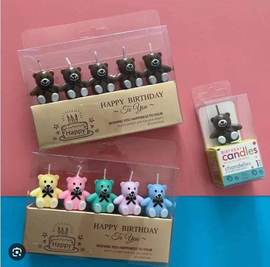 009140 Свечи в форме плюшевых мишек