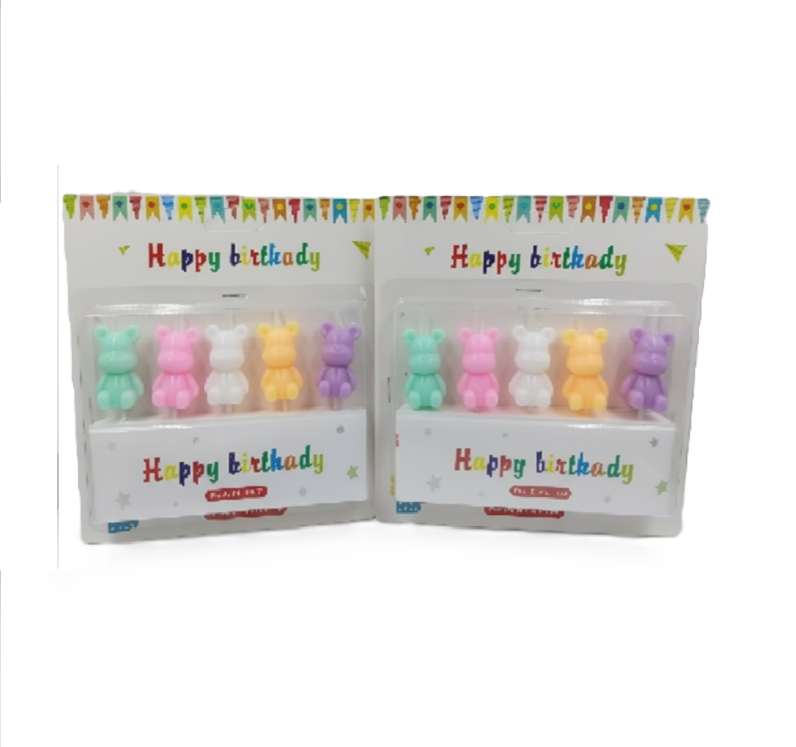 009145 Свечи в форме плюшевого мишки