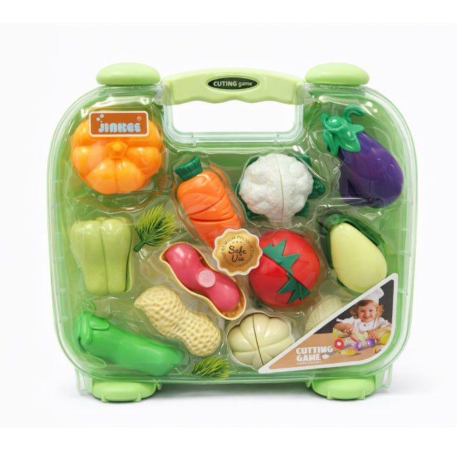 Set de fructe și legume pentru tăiere, în valiză, cod 952037
