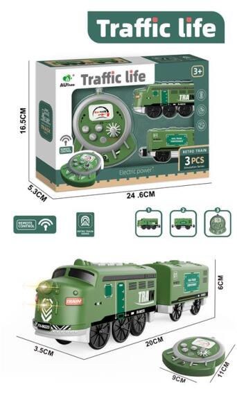 Tren electric cu telecomandă și iluminare din spate, AU9661