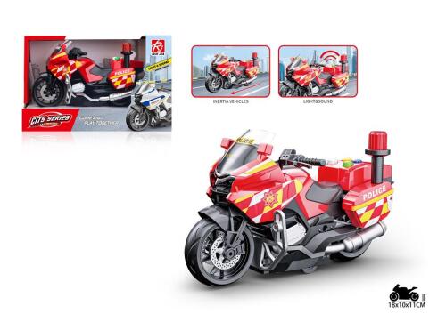 Motocicletă de poliție cu inerție scară 1:20, RJ9823B