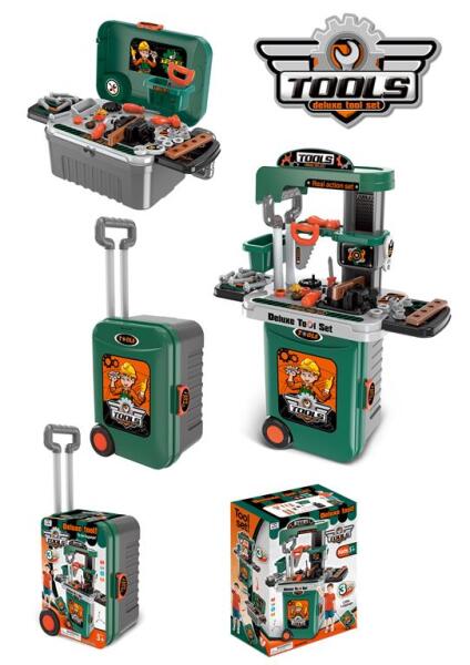 Banc de lucru cu unelte într‑o valiză pe roți, 008‑952A