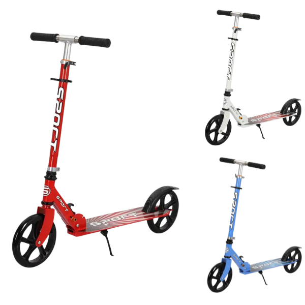 Trotinetă pliabilă cu 2 roți, înălțime reglabilă și greutate maximă de 100 kg, 3 culori SKU: 2840001-6P