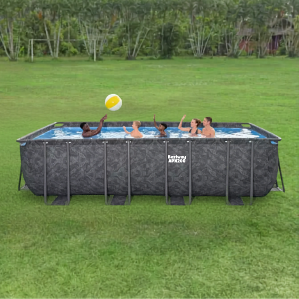 Bestway Piscină APX 365™ Rectangular 549x274x132 cm, 16477L, cadru metalic