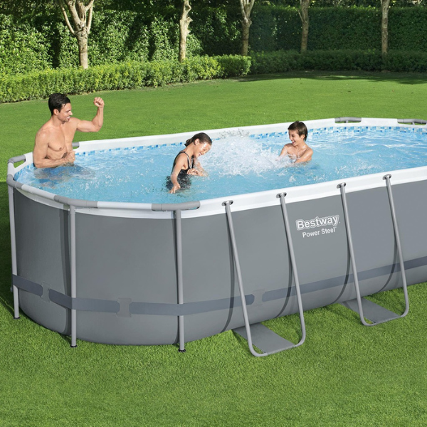 Bestway Piscină STEEL PRO MAX Oval 549x274x122 cm, 13430L, cadru metalic 56710BW