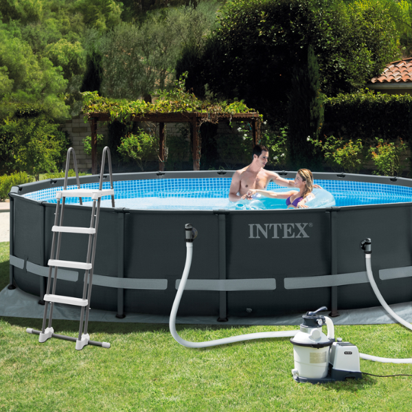INTEX Piscină ULTRA XTR FRAME 549x132cm, 26423L, cadru metalic, cu pompă de filtrare, cu pompă de filtrare SKU: 26330