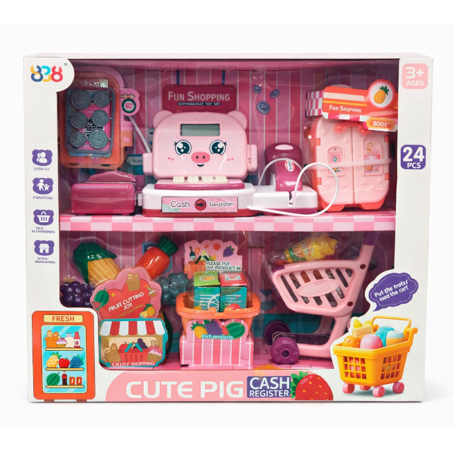 Set de joacă „Casă de marcat cu produse” (cu efecte luminoase și sonore), rod , cod 952017