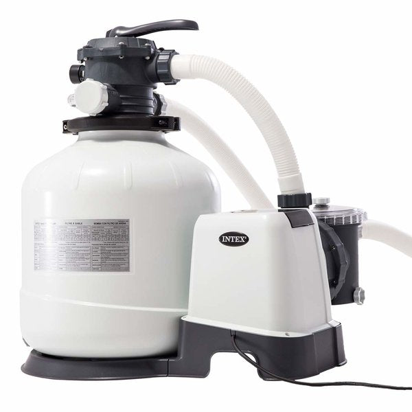 INTEX Pompă de filtrare cu nisip “Krystal Clear SX3200”, rezervor de nisip 55kg, capacitate 12000 L/h, 26652
