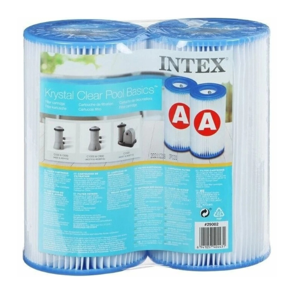 INTEX Filtru-catrige A (ambalaj cu 2 buc) (p/u pompe-filtru 28604, 28638, 28636 si 28674), 29002