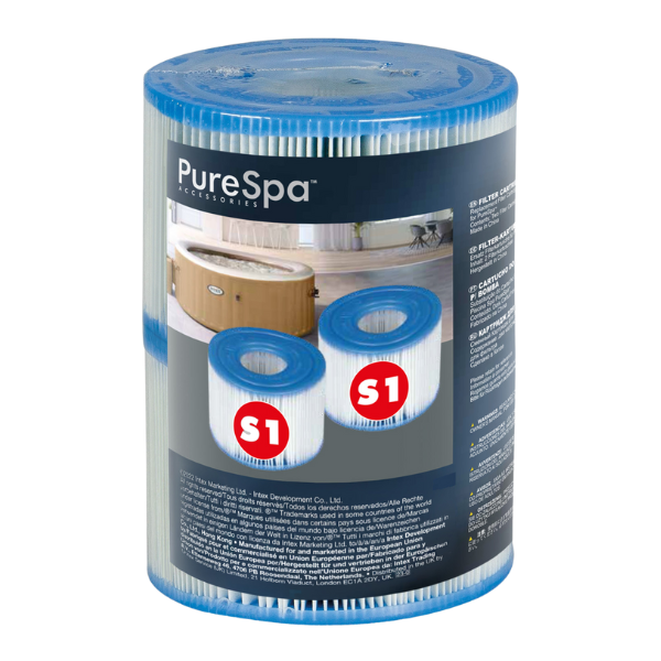 Filtru – cartuș S1 pentru piscine Intex PureSpa, set de 2 bucăți. 29001