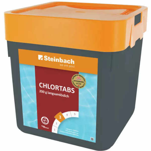 Pastile de clor cu dizolvare lentă 200 g, 5 kg SKU: 752205