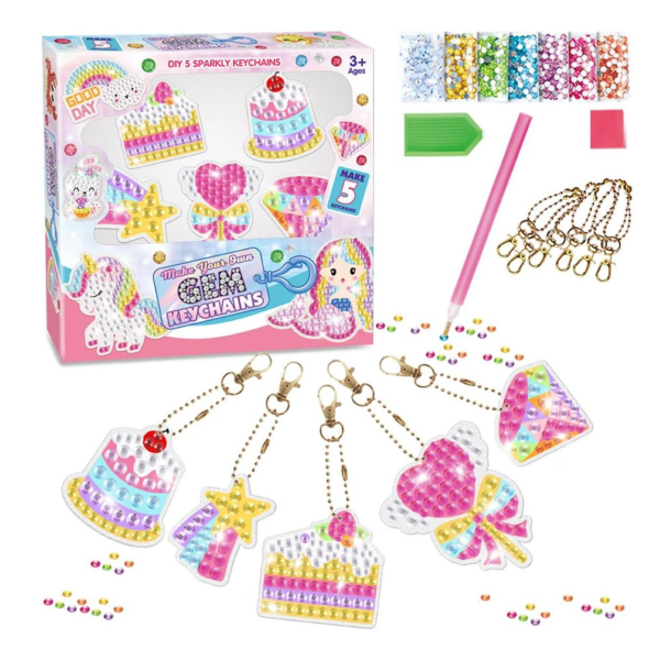 009489 Набор для творчества -брелок- Мозаика с бриллиантами