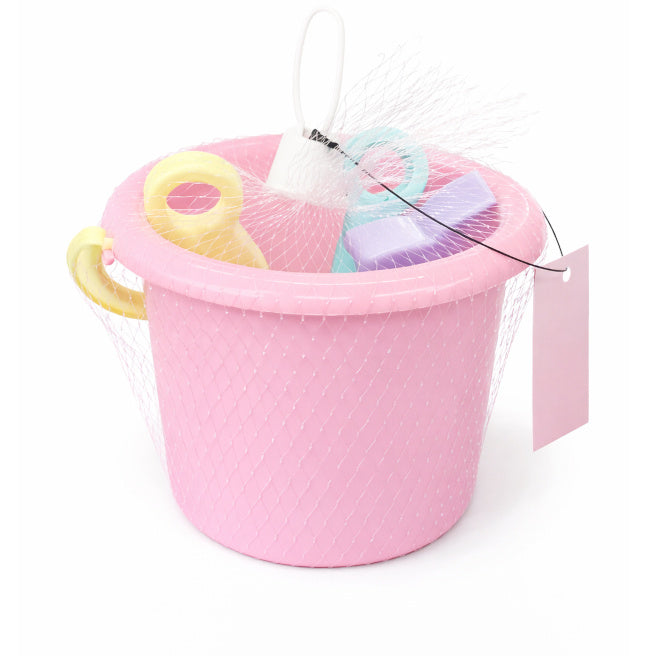 Set de nisip cu găletușa, roz, cod 990169