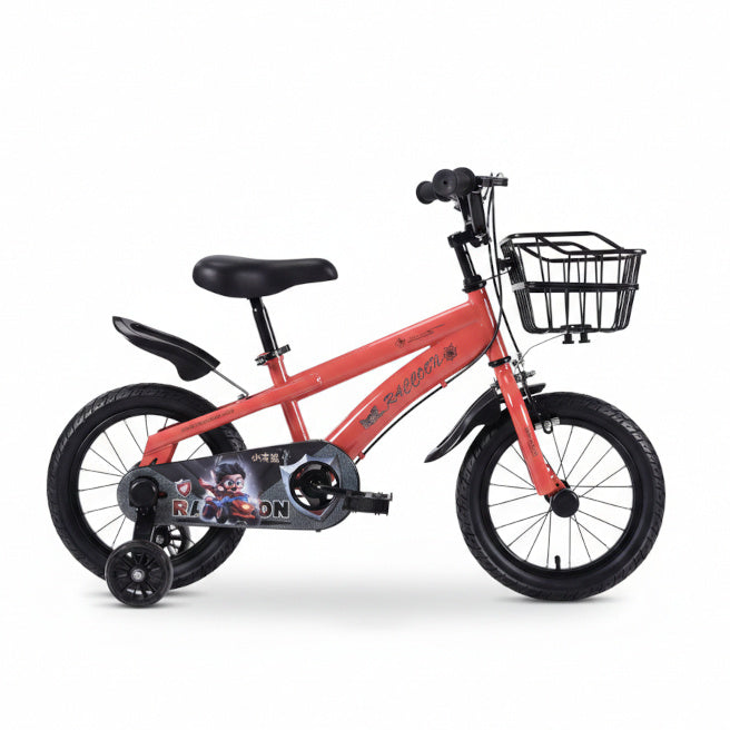 Bicicletă pentru copii cu 4 roți, 20 inch, roșie, cod 2236D