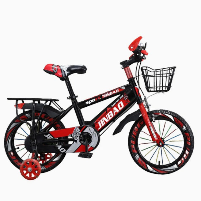 Детский четырехколесный велосипед, 18 дюймов, красный код 2287D, синий код 2288D,