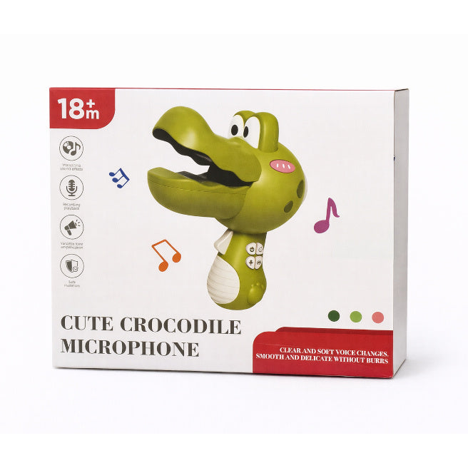 Microfon Cute Crocodile, verde, cod 962178