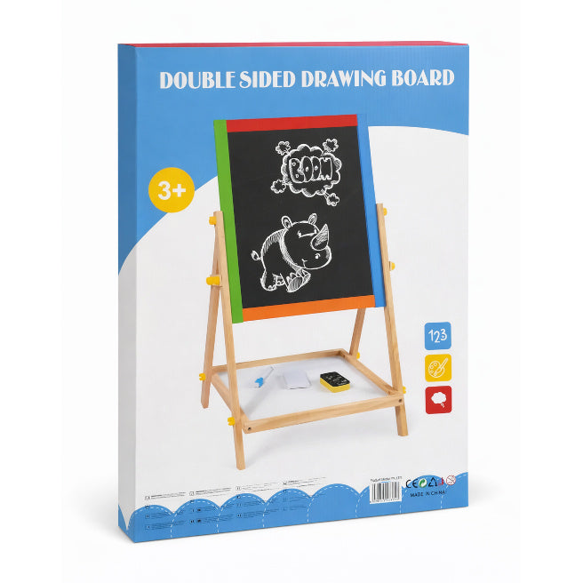 Tablă de desen din lemn 2 în 1, cod 962087