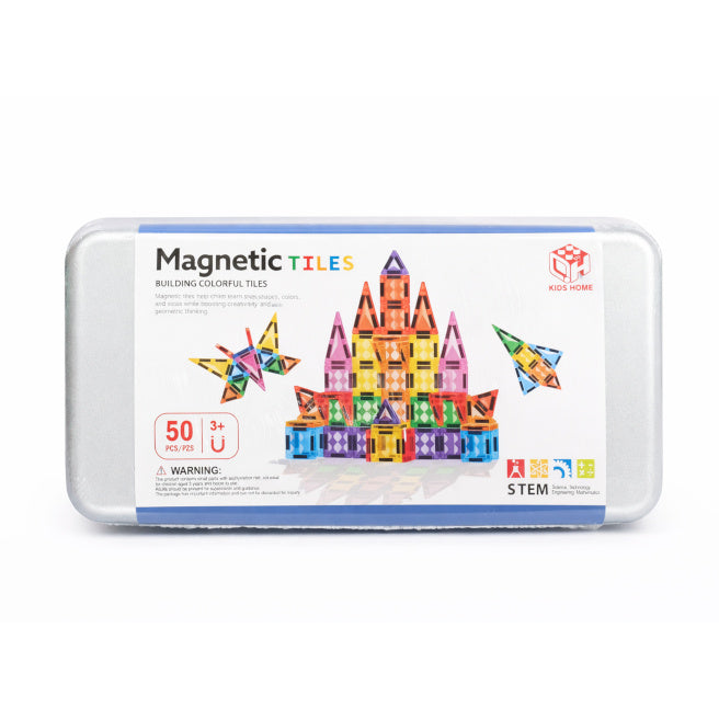 Магнитный прозрачный конструктор, 50 деталей, код 990098