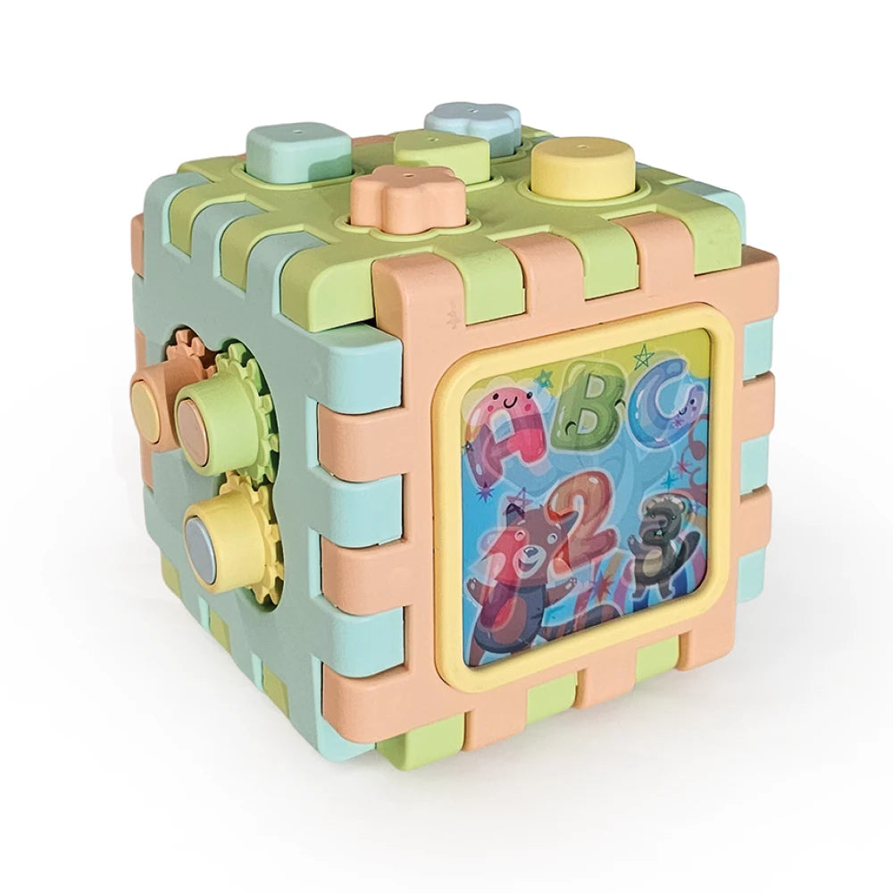 Cub educativ pentru copii cu sorter de forme și activități, Dolu (5292) 35 x 24 x 22 cm