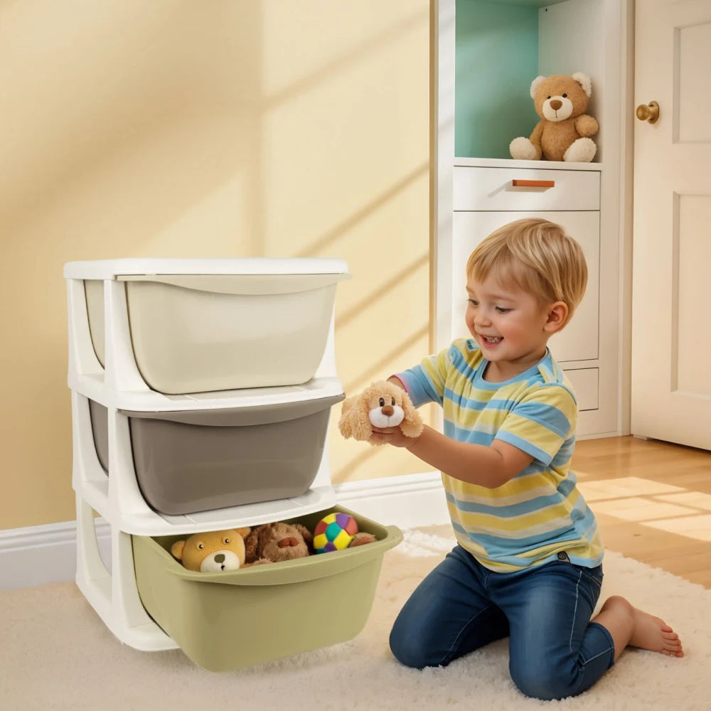 Органайзер для детских игрушек с 3 ящиками Dolu (7130) 59 х 38 х 37 см