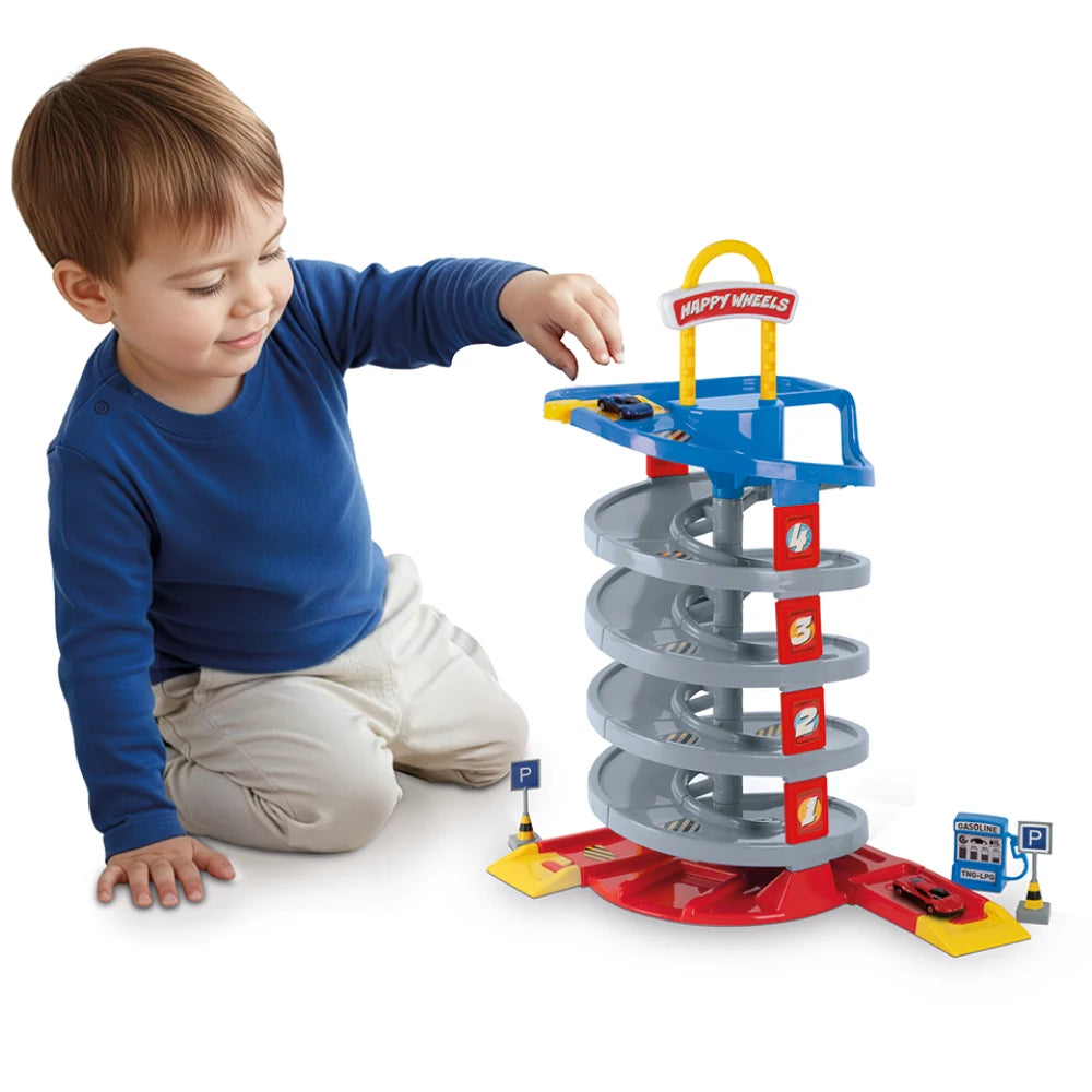 Set traseu pentru mașinuțe cu rampă spirală, Dolu (5227) 60 x 43 x 30 cm