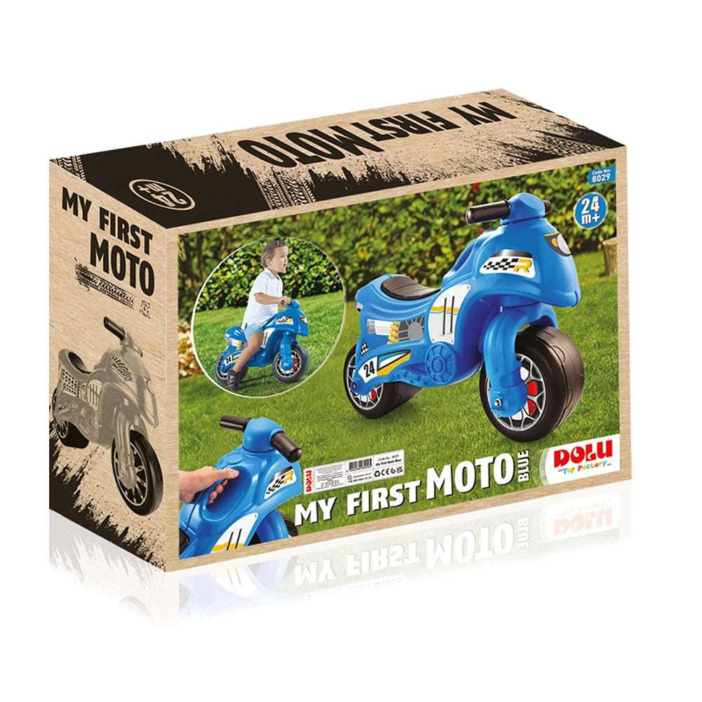 Tolocar motocicletă pentru copii albastru, Dolu (8029) 50 x 71 x 27 cm