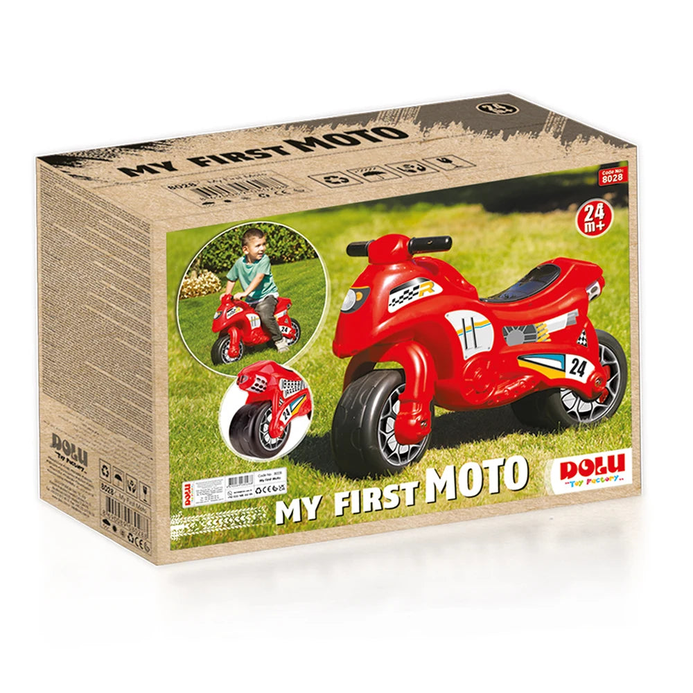 Tolocar motocicletă pentru copii roșu, Dolu (8028) 50 x 71 x 27 cm