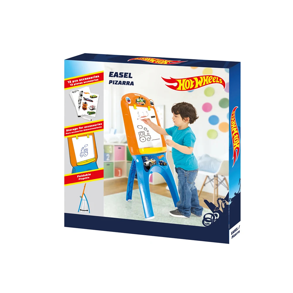 Tablă de desen pentru copii cu suport Hot Wheels, Dolu (2311), 110 × 51 × 70 cm