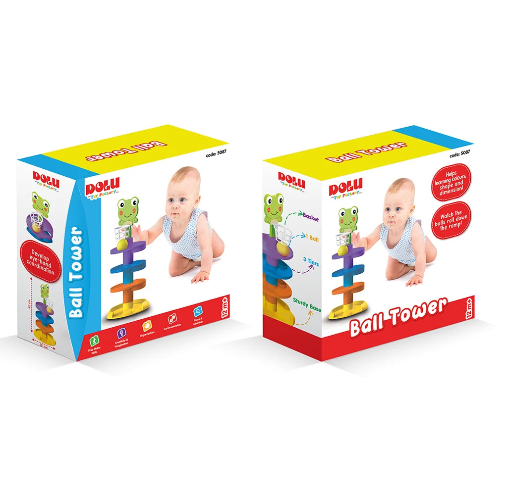 Turn interactiv cu bile pentru copii, Dolu (5087) 42 x 18 cm