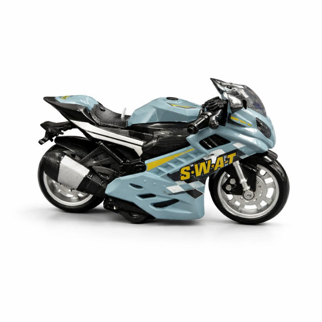 Motocicleta Police inertia, lumina, asortate, cod 10012a