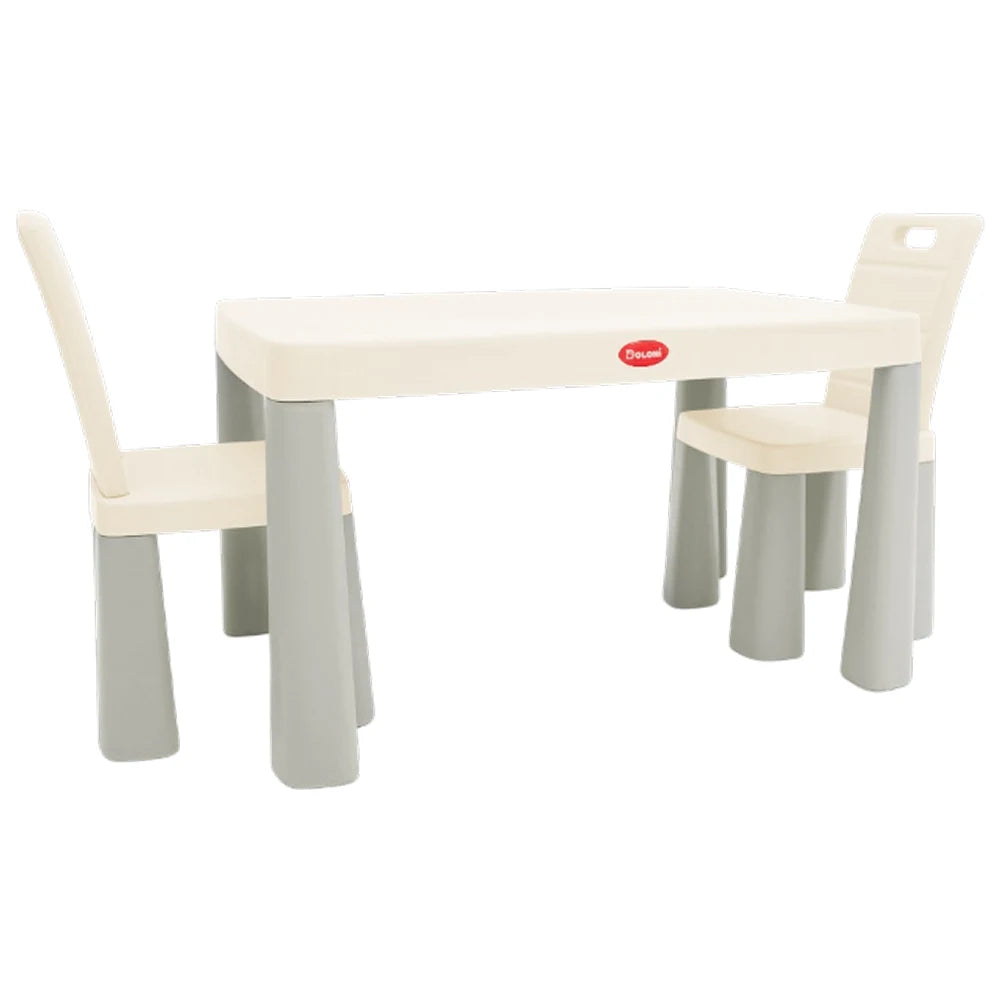 Set masă și 2 scaune pentru copii, gri, Doloni (04680/11)