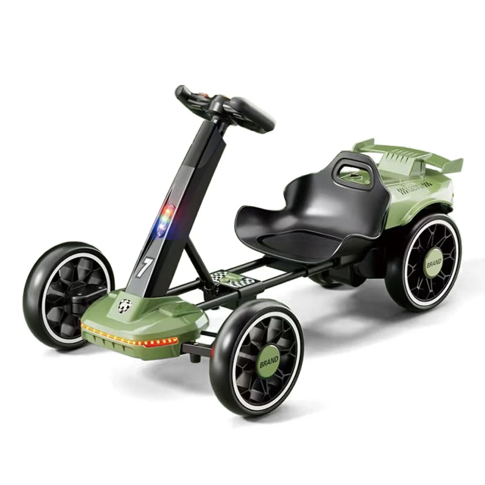 Kart electric pentru copii cu telecomandă, verde (678072)