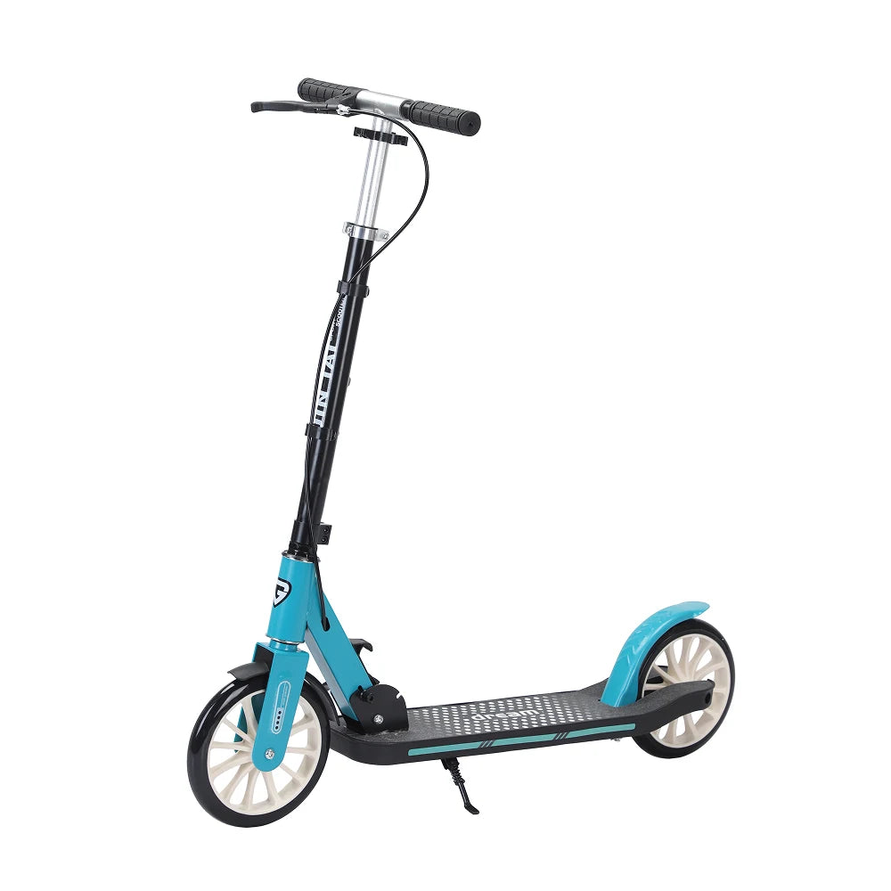 Trotinetă pentru copii cu 2 roți, frână de mână și ghidon reglabil, albastru, RTM Scooter (94833)
