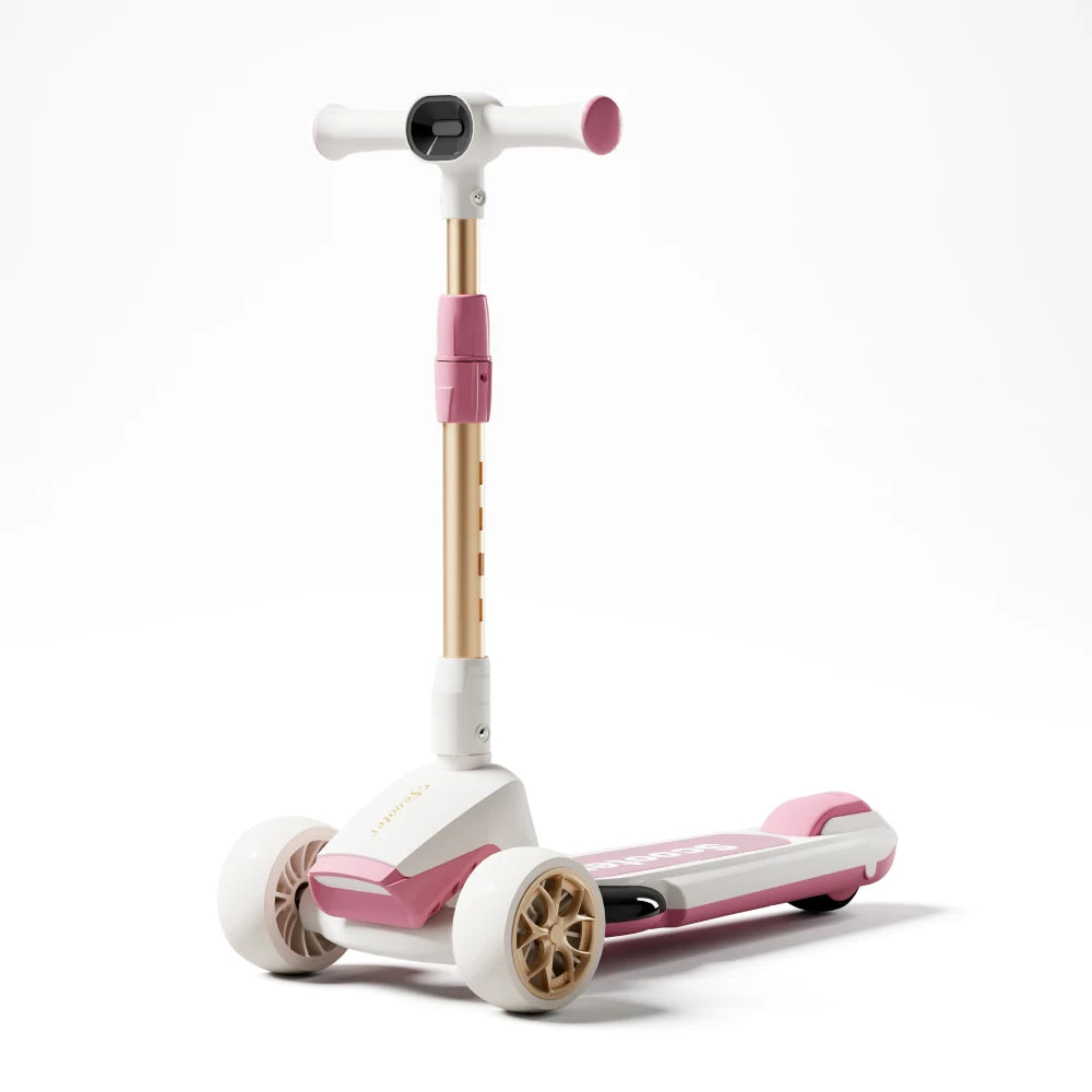 Trotinetă pentru copii cu 3 roți luminoase, muzică și lumini, roz, RTM Scooter (78123)