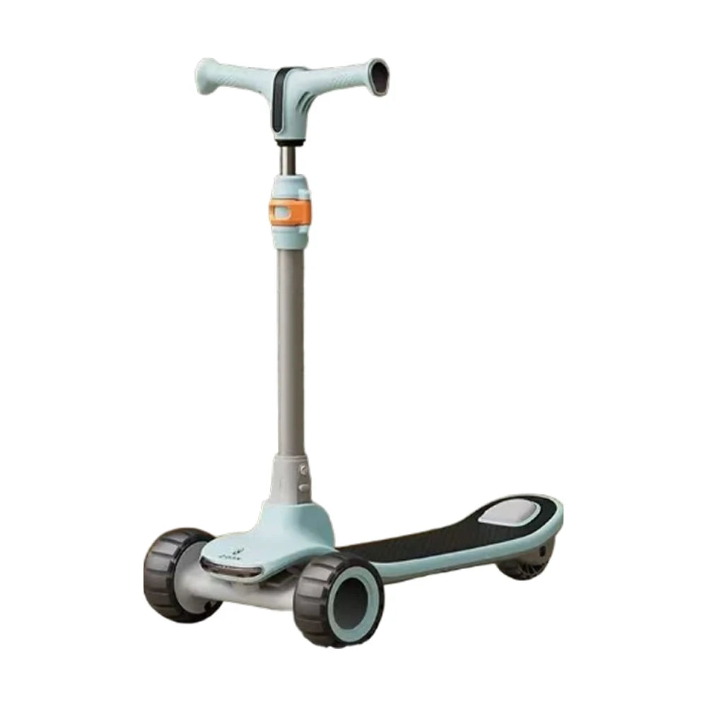 Trotinetă pentru copii cu 3 roți luminoase, platformă cu muzică și lumini, iluminare spate, albastru, RTM Scooter (76624)