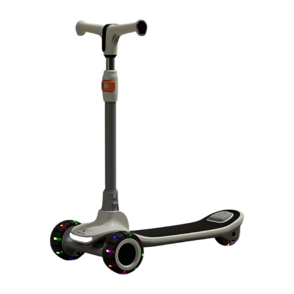 Trotinetă pentru copii cu 3 roți luminoase, platformă cu muzică și lumini, iluminare spate, negru, RTM Scooter (73166)