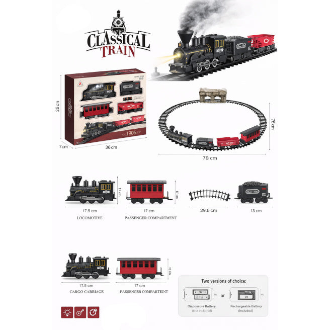 Set de joacă "Cale ferată" 4 vagoane, cod 2375D