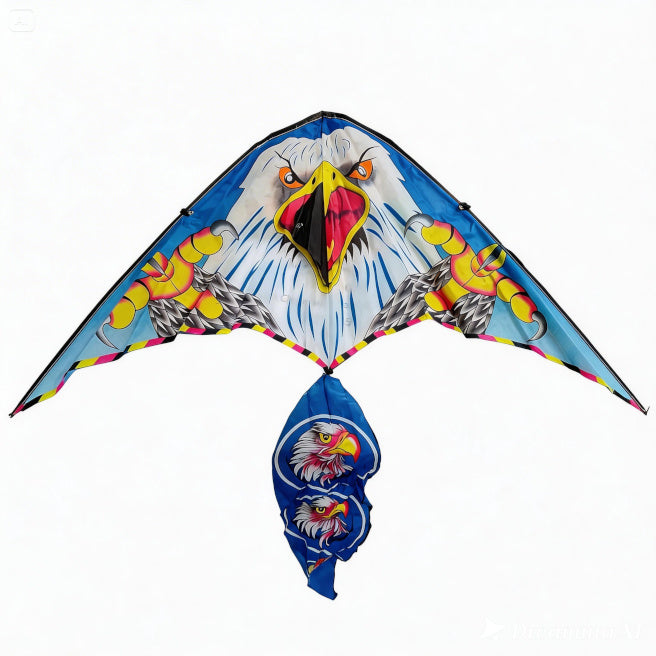 Воздушный змей "Орёл", синий, код 10062c