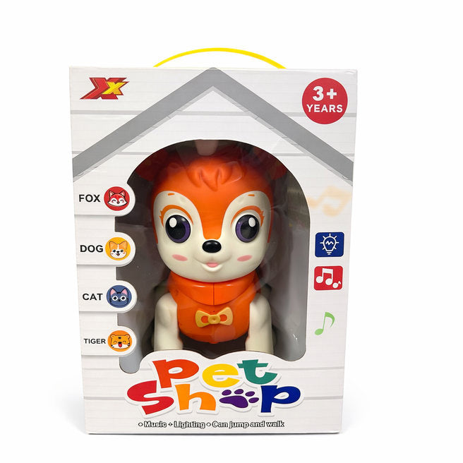 Прыгающая игрушка "Лиса", свет, звук, код 10027a