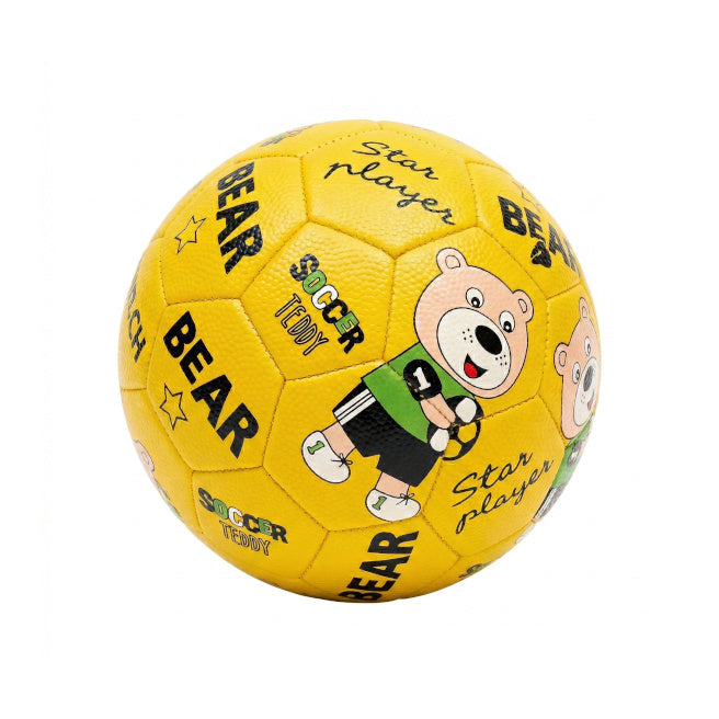 Minge de fotbal 6", galben, cod 10047c