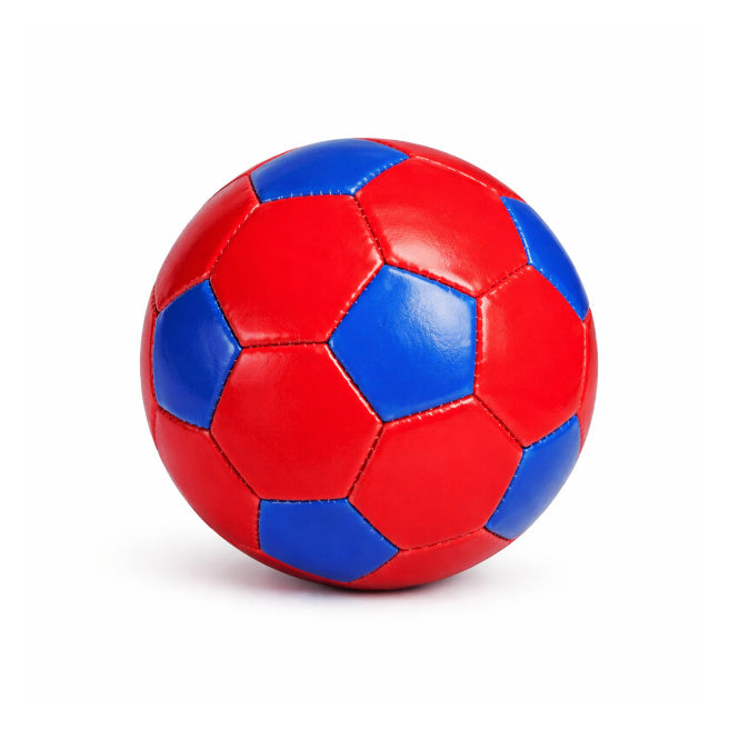 Minge de fotbal de 6", roșu-albastru, cod 10090b