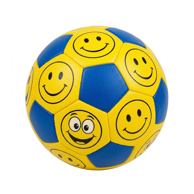 Minge de fotbal 6", emoji, galben, cod 10055c