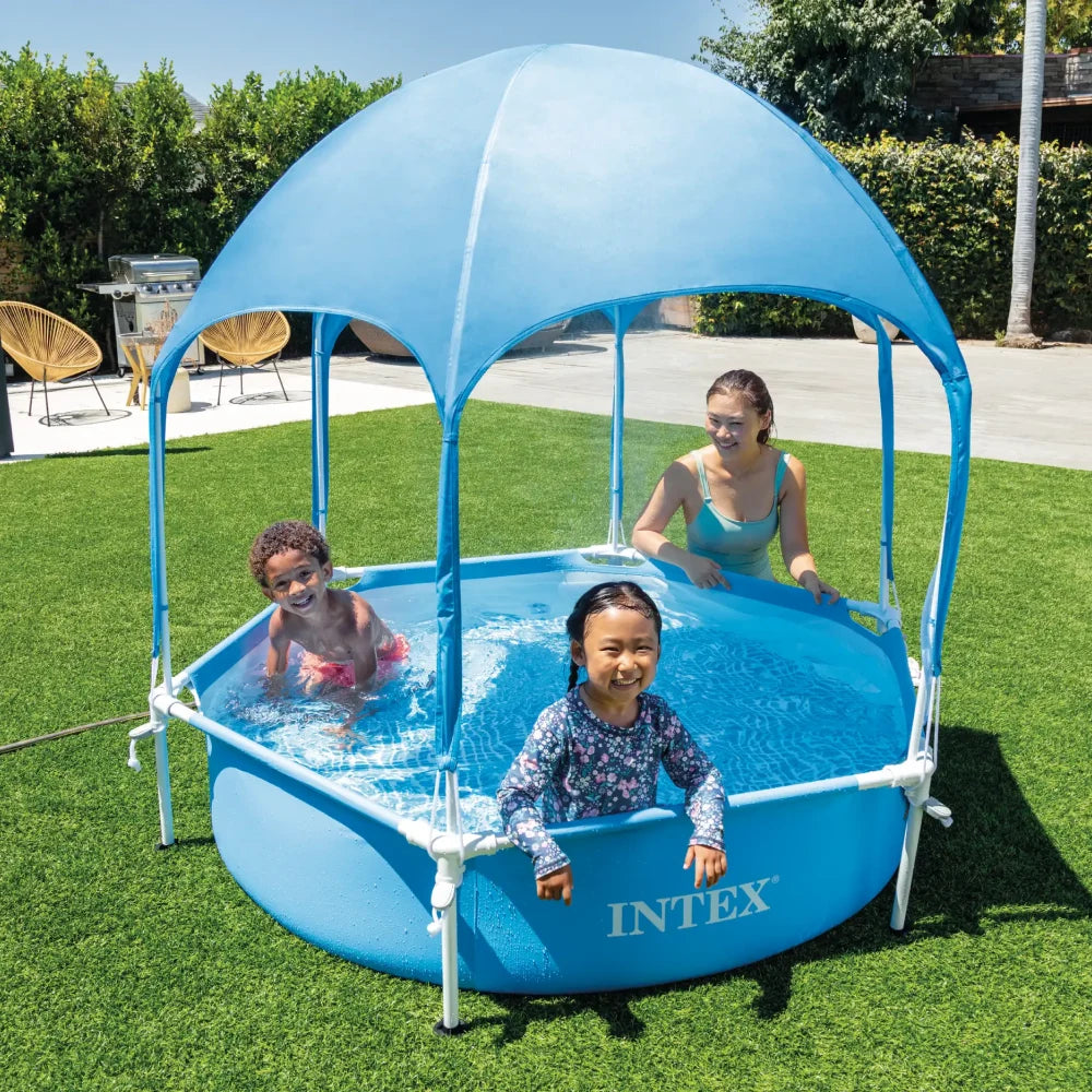 Piscină cu cadru metalic Metal Frame Canopy 183×38 cm, 700 L, Intex (28209)