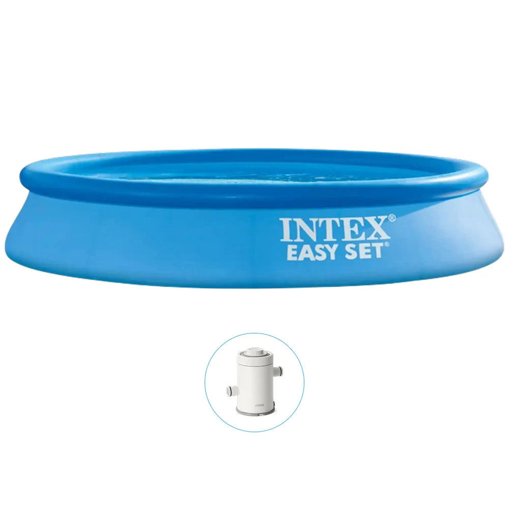 Piscină gonflabilă Easy Set 305×61 cm, 3077 L, cu pompă de filtrare 1250 l/h, Intex (28118)
