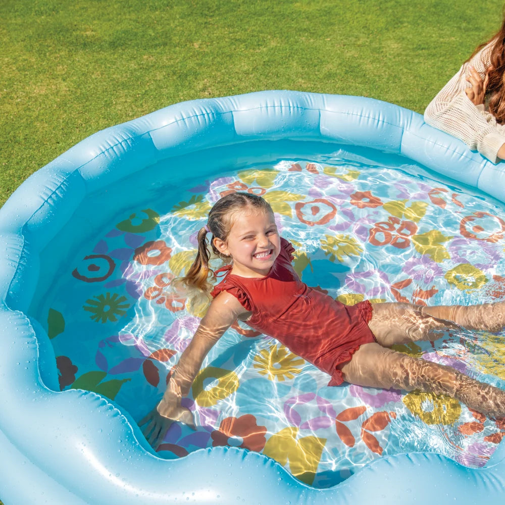 Piscină gonflabilă pentru copii cu margine ondulată, 168×46 cm, 575 L, 3+ ani, Intex (56191)