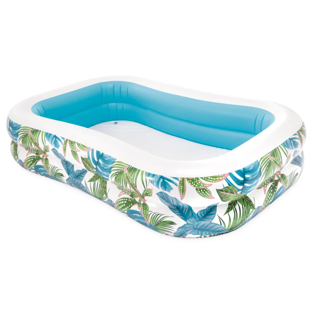 Piscină gonflabilă de familie Tropical Swim Center, 229×152×48 cm, 600 L, 3+ ani, Intex (57177) mg
